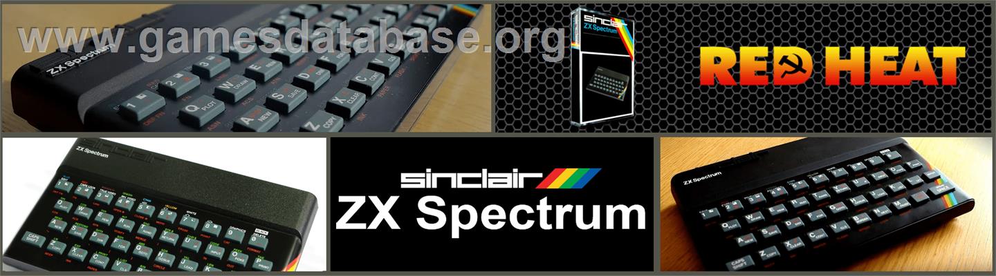 Red Heat - Sinclair ZX Spectrum - Artwork - Marquee