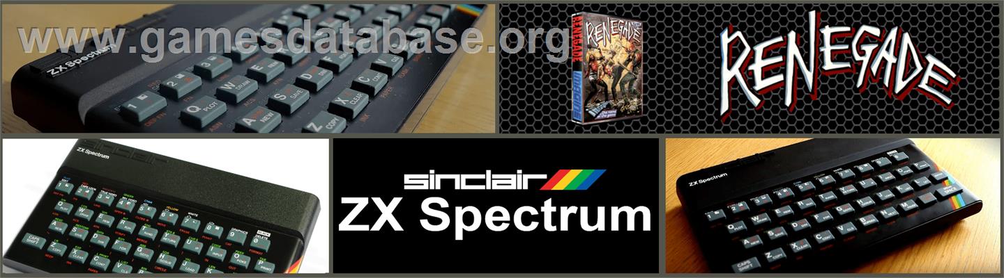 Renegade - Sinclair ZX Spectrum - Artwork - Marquee