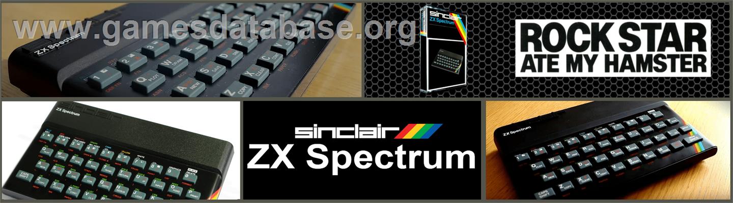 Rock Star Ate My Hamster - Sinclair ZX Spectrum - Artwork - Marquee