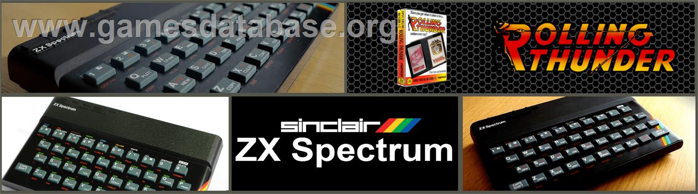 Rolling Thunder - Sinclair ZX Spectrum - Artwork - Marquee