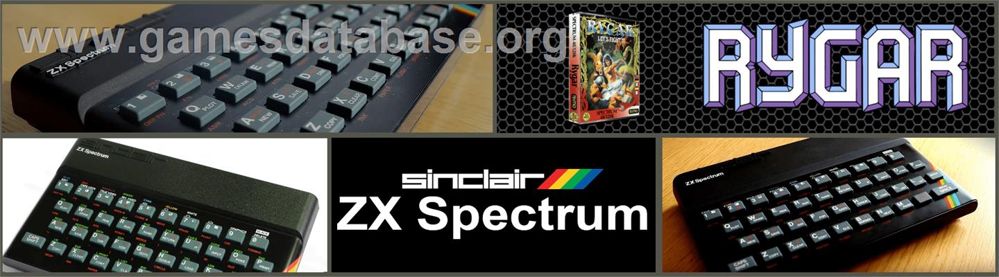 Rygar - Sinclair ZX Spectrum - Artwork - Marquee