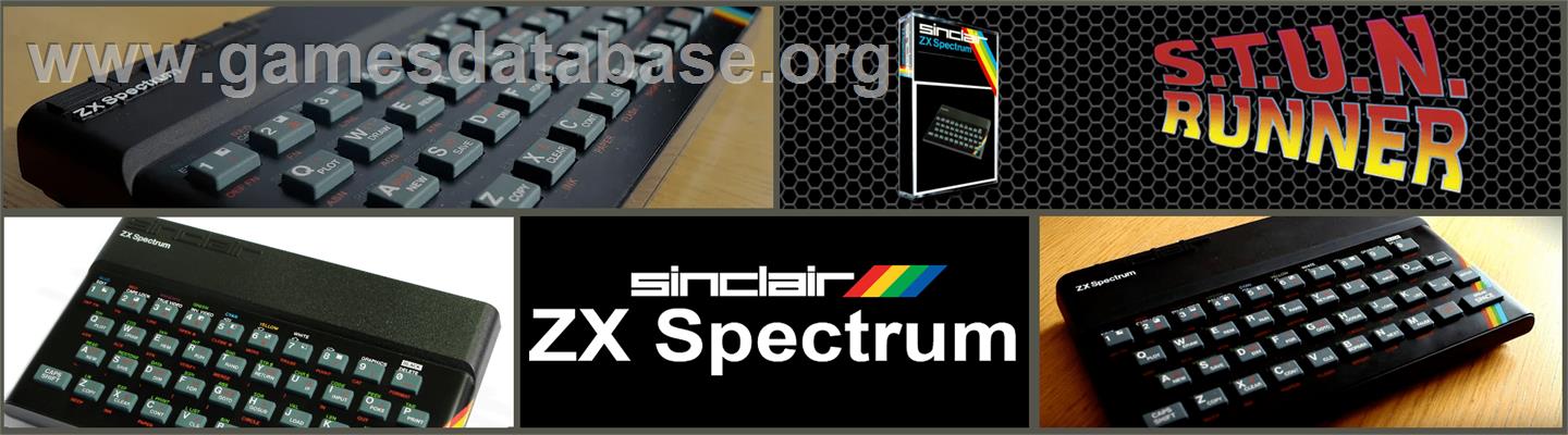 S.T.U.N. Runner - Sinclair ZX Spectrum - Artwork - Marquee