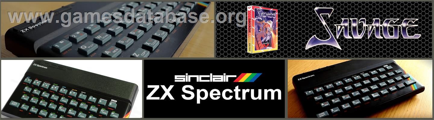 Savage - Sinclair ZX Spectrum - Artwork - Marquee