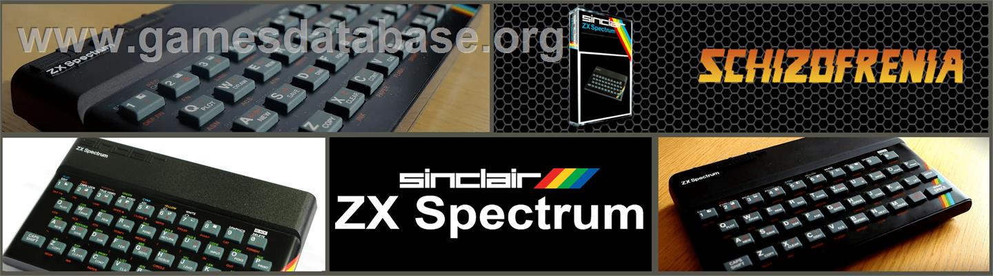 Schizofrenia - Sinclair ZX Spectrum - Artwork - Marquee