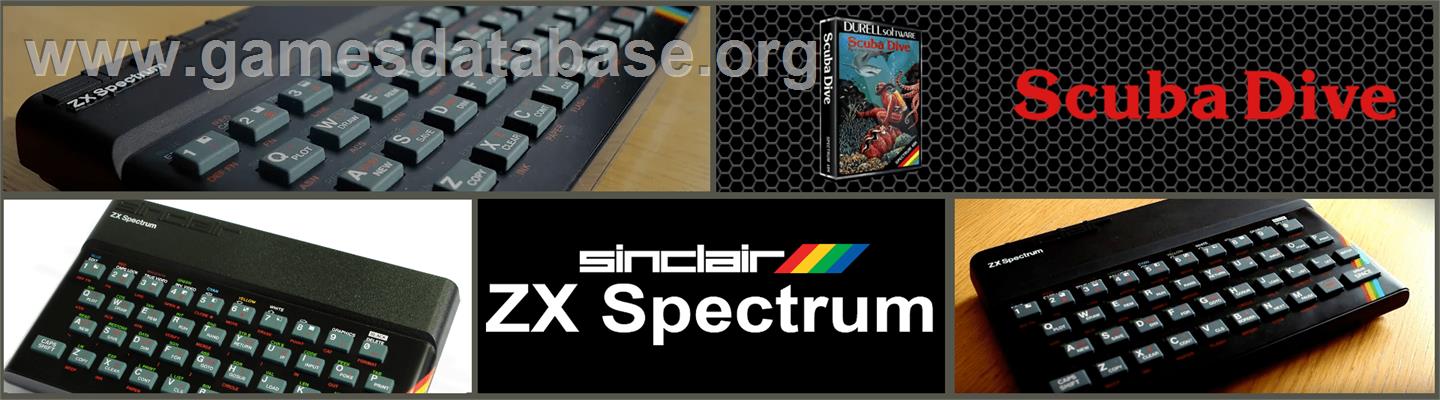Scuba Dive - Sinclair ZX Spectrum - Artwork - Marquee