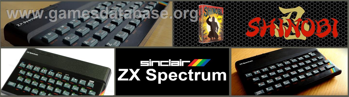 Shinobi - Sinclair ZX Spectrum - Artwork - Marquee