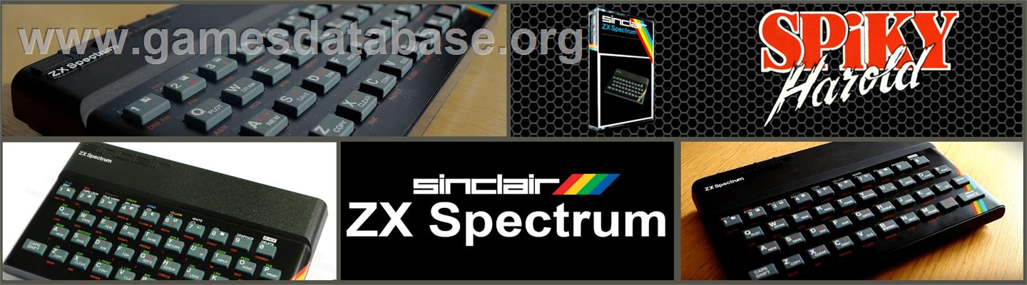 Spiky Harold Goes Hibernating - Sinclair ZX Spectrum - Artwork - Marquee