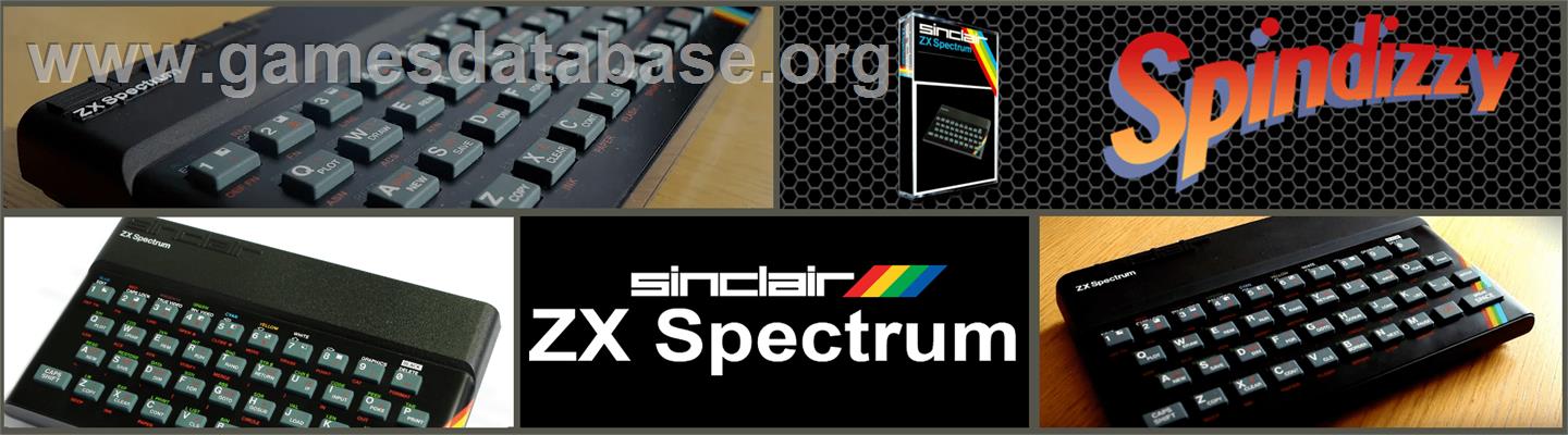 Spindizzy - Sinclair ZX Spectrum - Artwork - Marquee