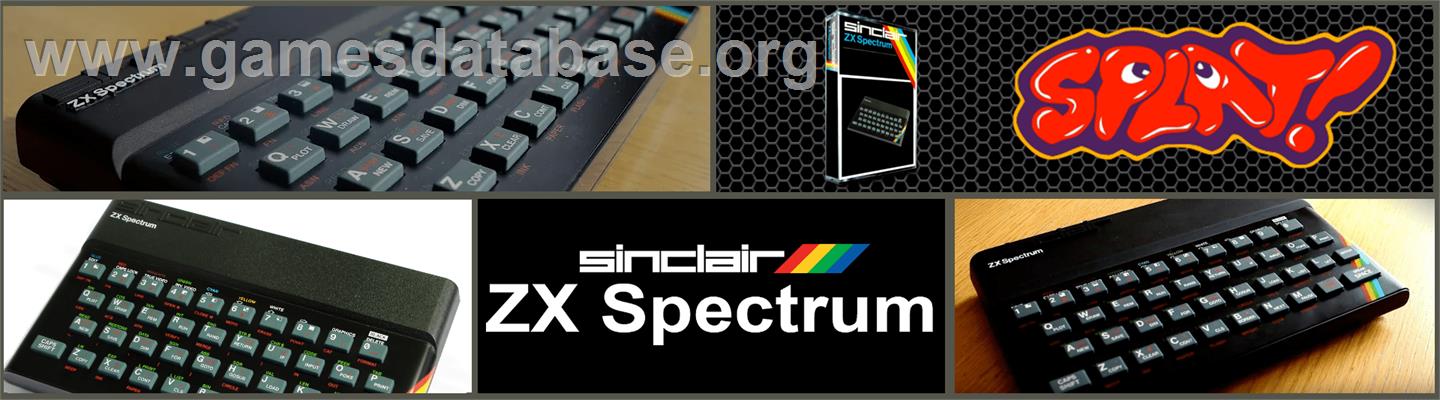 Splat! - Sinclair ZX Spectrum - Artwork - Marquee
