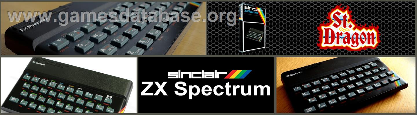 St Dragon - Sinclair ZX Spectrum - Artwork - Marquee