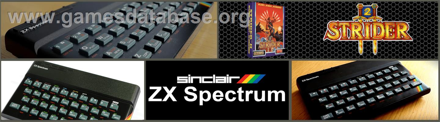 Strider 2 - Sinclair ZX Spectrum - Artwork - Marquee