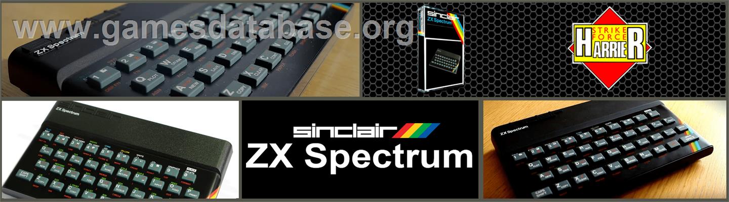 Strike Force Harrier - Sinclair ZX Spectrum - Artwork - Marquee