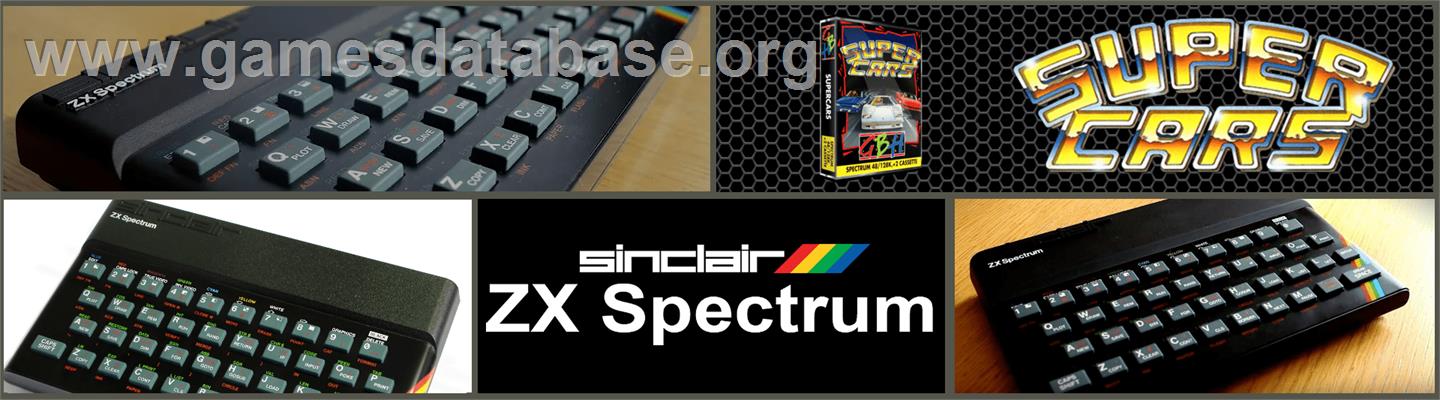 Super Cars - Sinclair ZX Spectrum - Artwork - Marquee