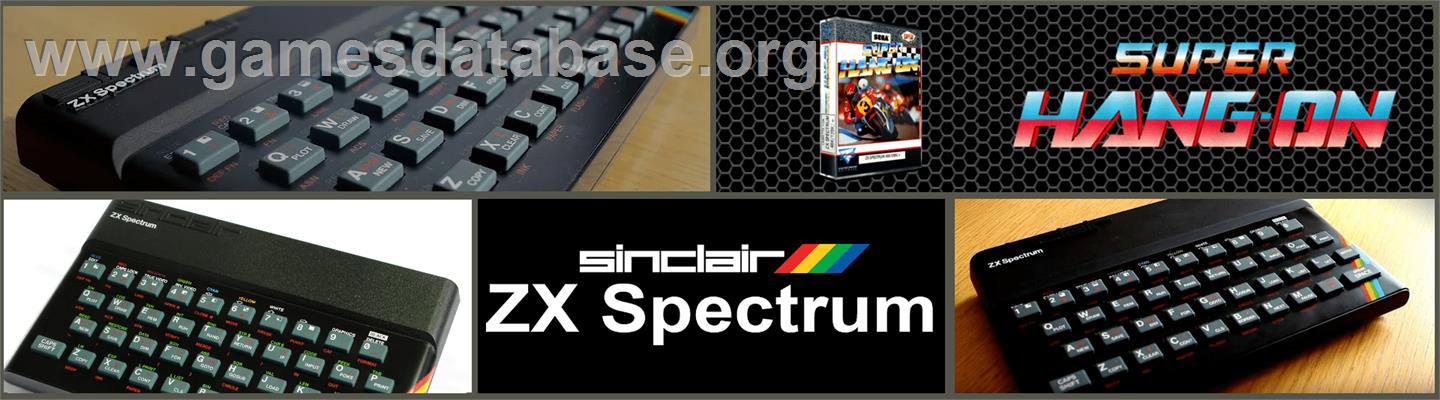 Super Hang-On - Sinclair ZX Spectrum - Artwork - Marquee