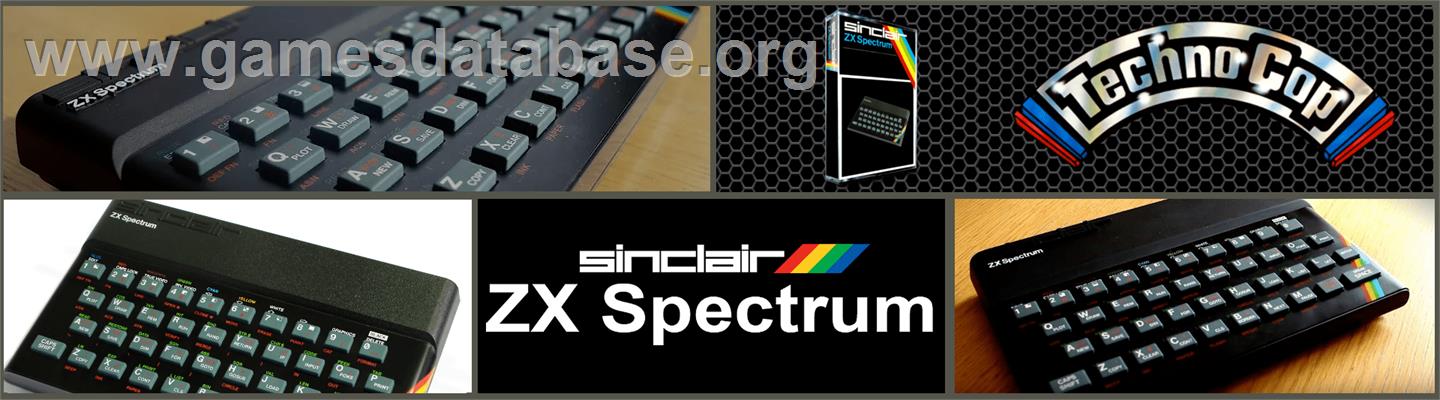 Techno Cop - Sinclair ZX Spectrum - Artwork - Marquee