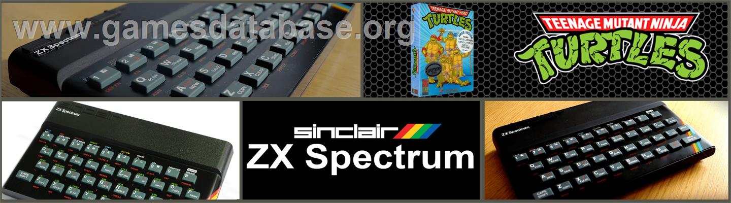 Teenage Mutant Hero Turtles - Sinclair ZX Spectrum - Artwork - Marquee
