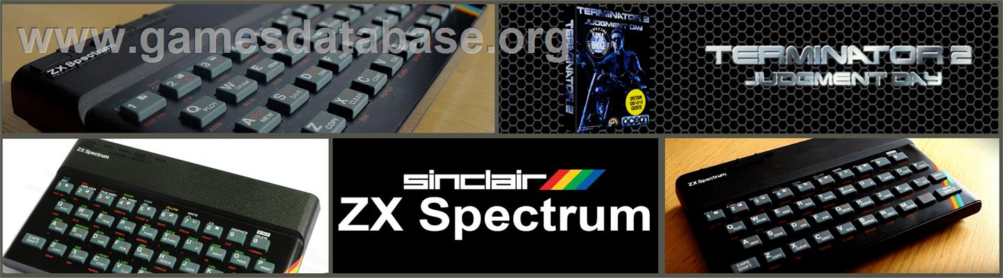 Terminator 2: Judgment Day - Sinclair ZX Spectrum - Artwork - Marquee