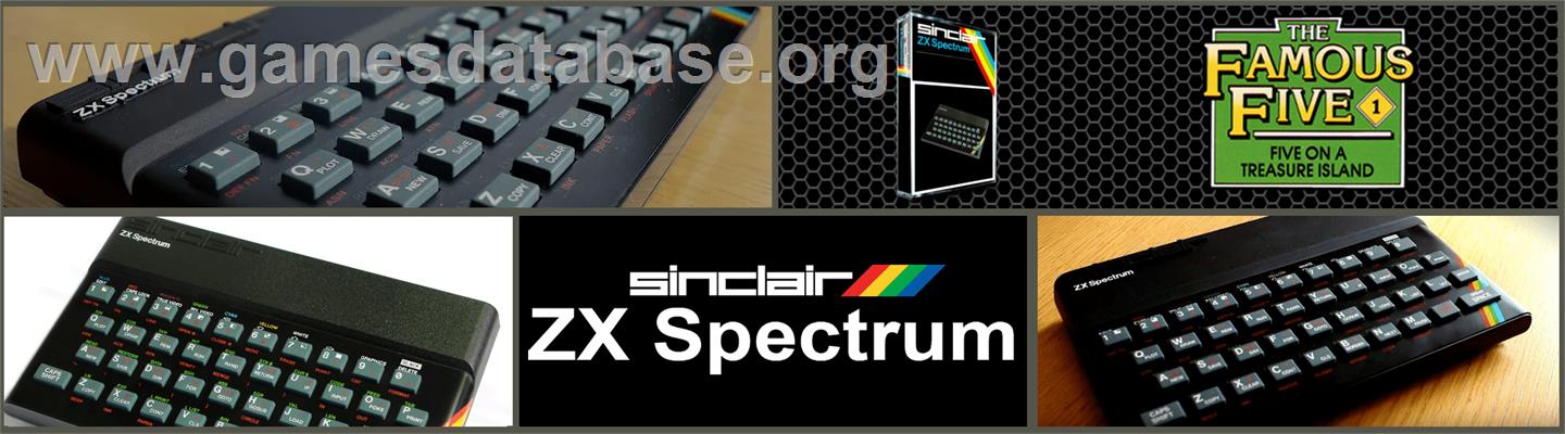 The Famous Five: Five on a Treasure Island - Sinclair ZX Spectrum - Artwork - Marquee