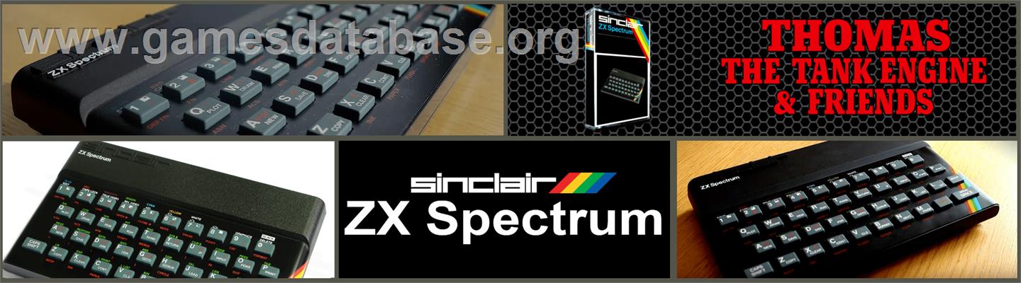 Thomas The Tank Engine And Friends - Sinclair ZX Spectrum - Artwork - Marquee
