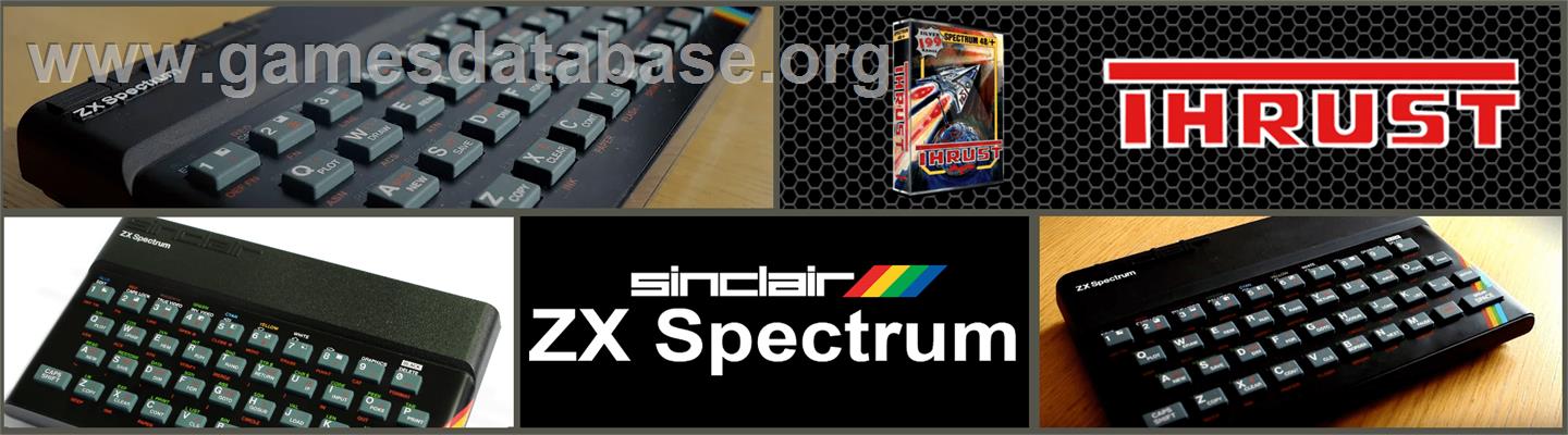 Thrust - Sinclair ZX Spectrum - Artwork - Marquee