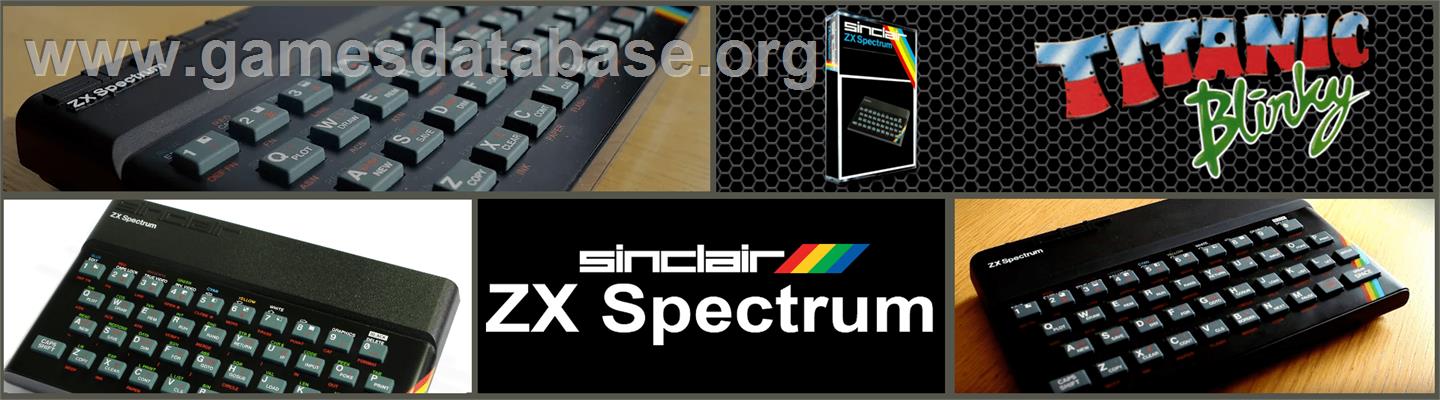 Titanic Blinky - Sinclair ZX Spectrum - Artwork - Marquee