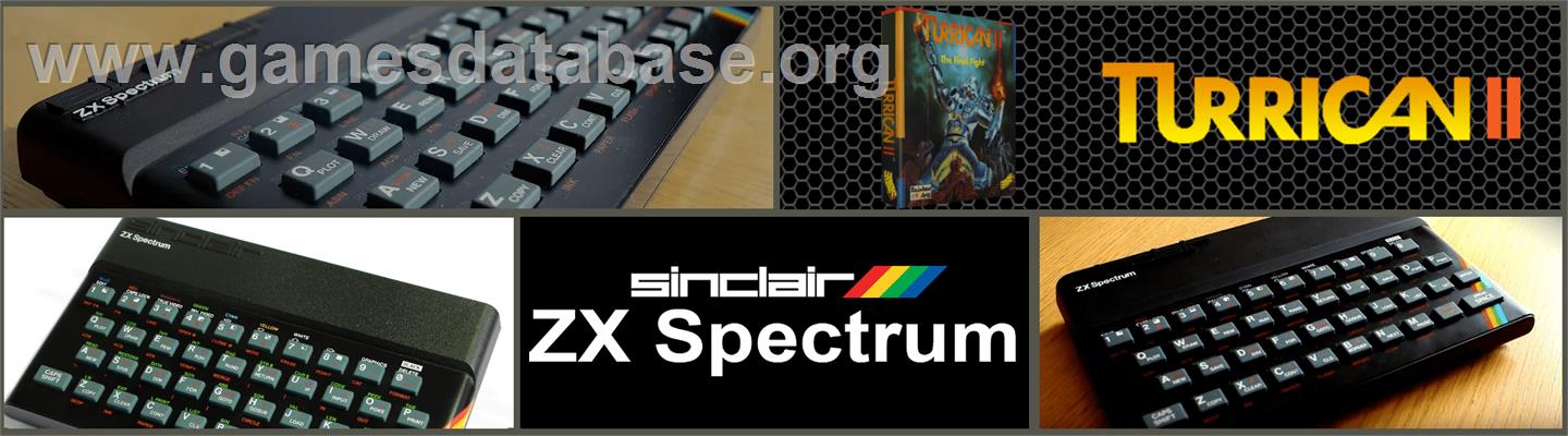 Turrican II: The Final Fight - Sinclair ZX Spectrum - Artwork - Marquee
