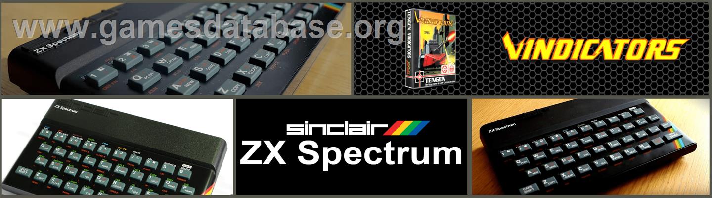 Vindicators - Sinclair ZX Spectrum - Artwork - Marquee