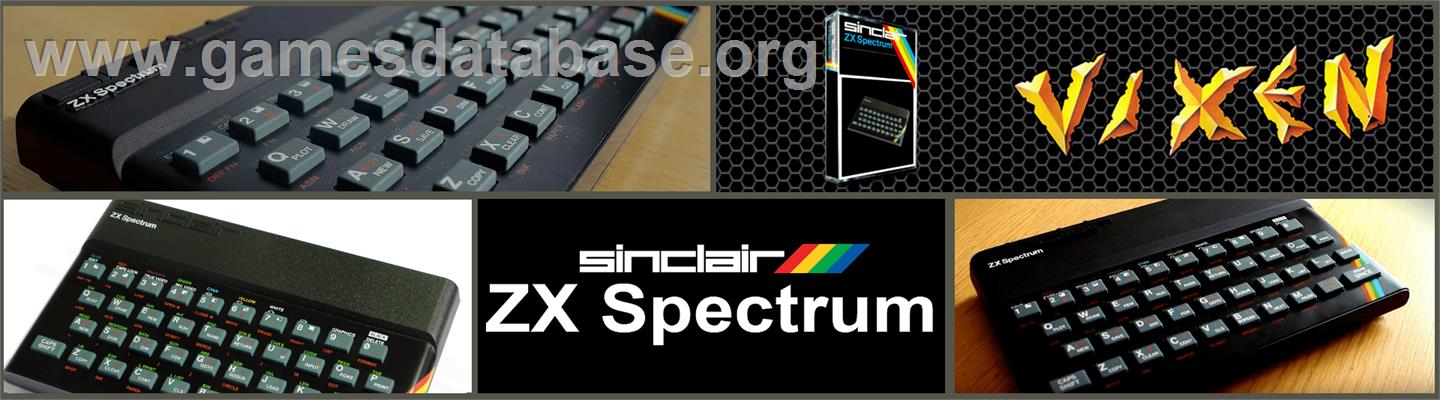 Vixen - Sinclair ZX Spectrum - Artwork - Marquee