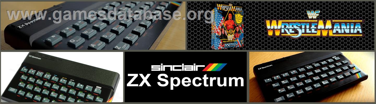WWF Wrestlemania - Sinclair ZX Spectrum - Artwork - Marquee