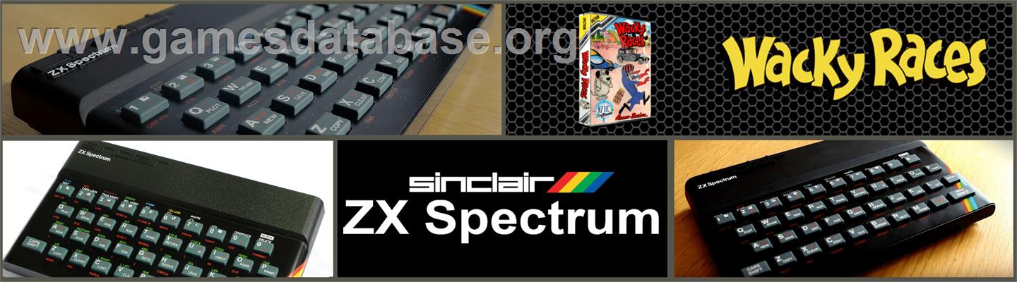 Wacky Races - Sinclair ZX Spectrum - Artwork - Marquee