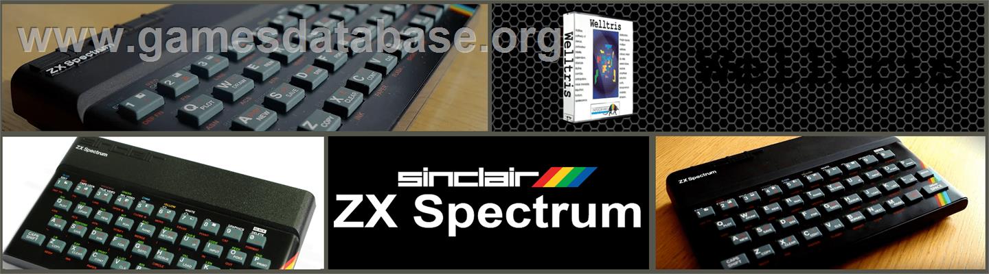 Welltris - Sinclair ZX Spectrum - Artwork - Marquee