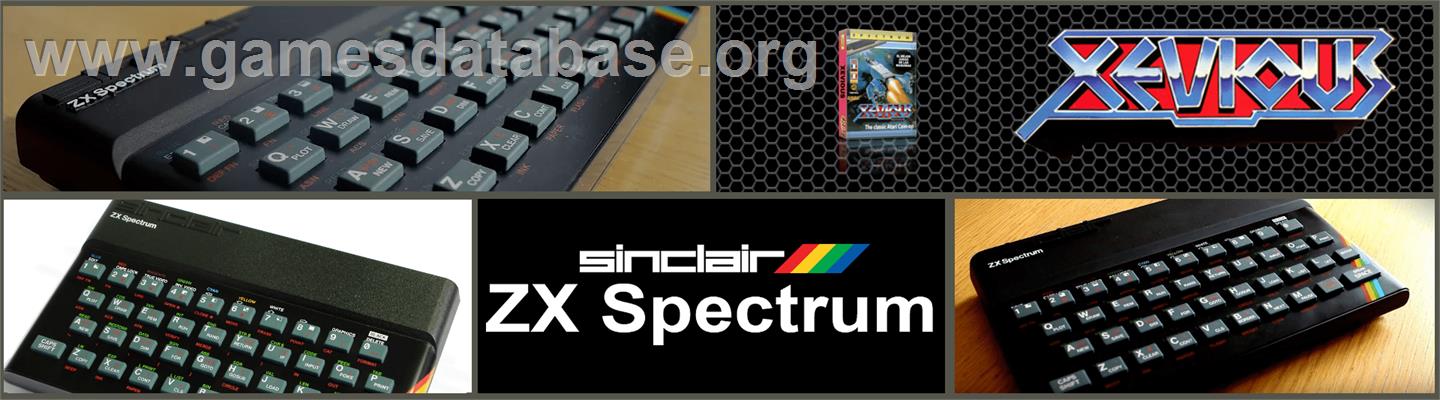 Xevious - Sinclair ZX Spectrum - Artwork - Marquee
