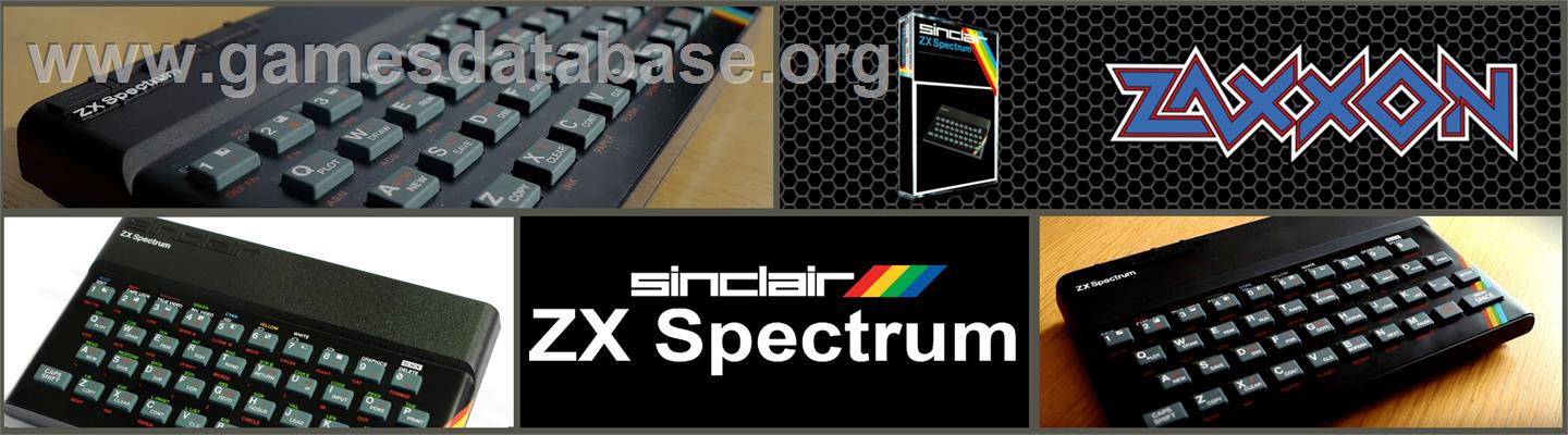 Zaxxon - Sinclair ZX Spectrum - Artwork - Marquee