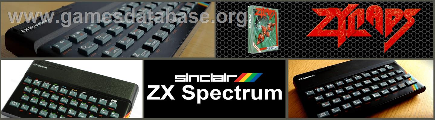 Zynaps - Sinclair ZX Spectrum - Artwork - Marquee
