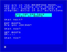 In game image of 1942 Mission on the Sinclair ZX Spectrum.