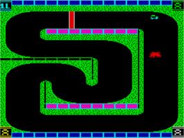 In game image of 3d Stock Cars 2 on the Sinclair ZX Spectrum.