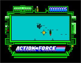 In game image of Action Double on the Sinclair ZX Spectrum.