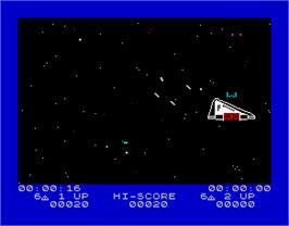 In game image of Ad Astra on the Sinclair ZX Spectrum.