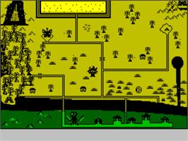 In game image of Adventure 3 - The Satan Crystals on the Sinclair ZX Spectrum.