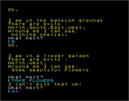 In game image of Adventure E: The Golden Apple on the Sinclair ZX Spectrum.