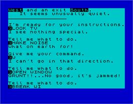 In game image of Adventure G: Ground Zero on the Sinclair ZX Spectrum.