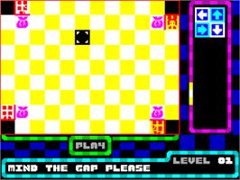 In game image of All Present And Correct on the Sinclair ZX Spectrum.