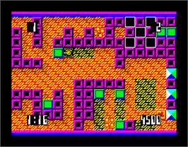 In game image of Anarchy on the Sinclair ZX Spectrum.