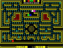 In game image of Androide on the Sinclair ZX Spectrum.