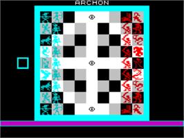 In game image of Archon - The Light And The Dark on the Sinclair ZX Spectrum.