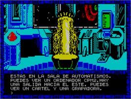 In game image of Arquimedes Xxi on the Sinclair ZX Spectrum.