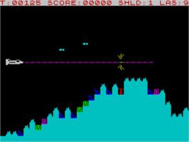 In game image of Avenger on the Sinclair ZX Spectrum.