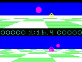 In game image of Ballblazer on the Sinclair ZX Spectrum.