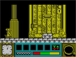 In game image of Basil The Great Mouse Detective on the Sinclair ZX Spectrum.