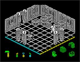 In game image of Batman: The Movie on the Sinclair ZX Spectrum.